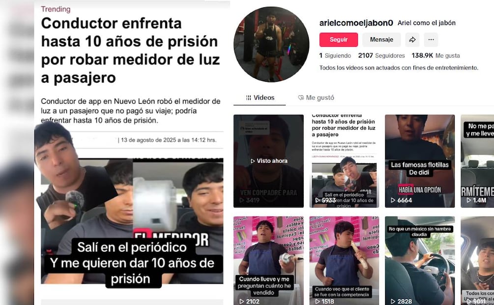 Tiktoker aclara que todo su contenido es actuado.(Foto: Creada con IA)