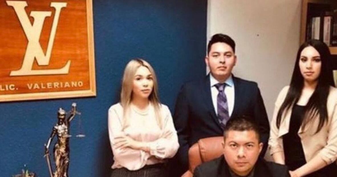Equipo de trabajo y logo del Lic. Valeriano. (Foto: Redes sociales)