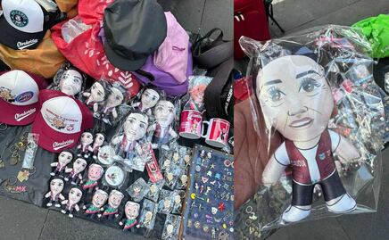 Vendedor revela cómo usa Pensión del Bienestar para hacer negocio con imagen de Claudia Sheinbaum